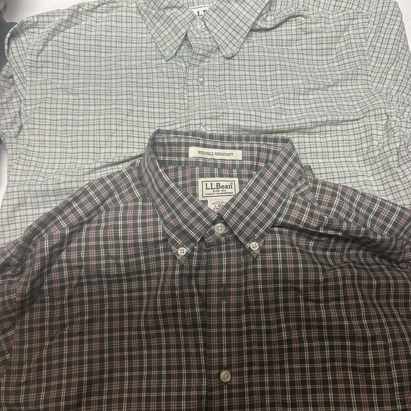 Lot of men's shirts button up mix Large Regular LL Bean B10 - Picture 5 of 15
